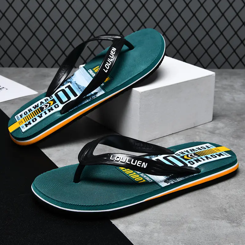 Men's Flip-Flops 2022 New Summer Fashionable Outdoor Casual Distinctive Korean Style Fashionable Beach Outdoor Men's Sandals and Slippers - Image 8