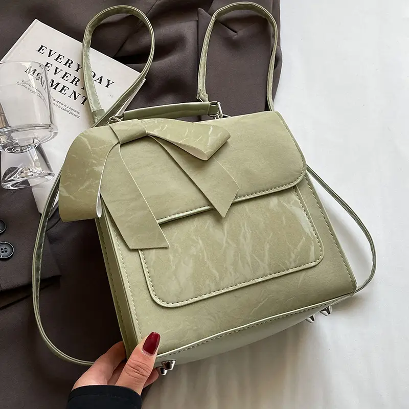 Women's 2024 Fashion Shoulder Bag with Bow Design - Image 2