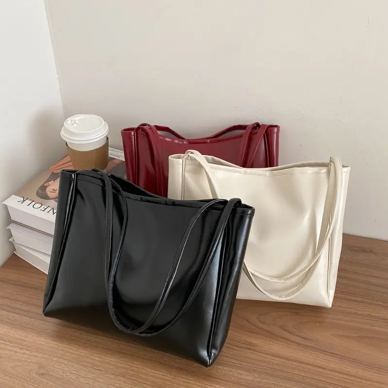 Black Korean Style Shoulder Bag Large Capacity - Image 7