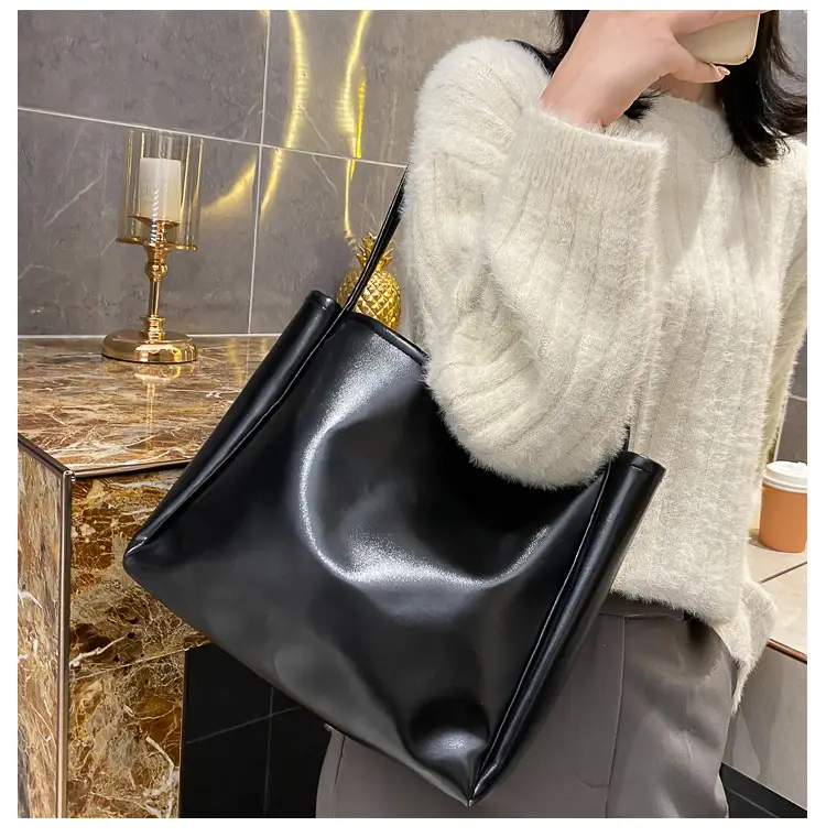 Black Korean Style Shoulder Bag Large Capacity — feature 27