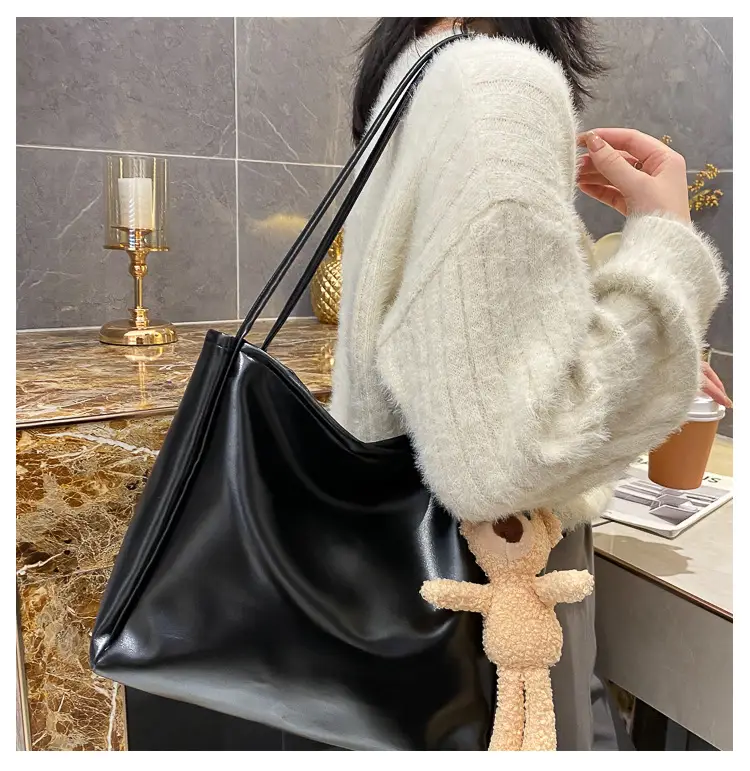 Black Korean Style Shoulder Bag Large Capacity — feature 33