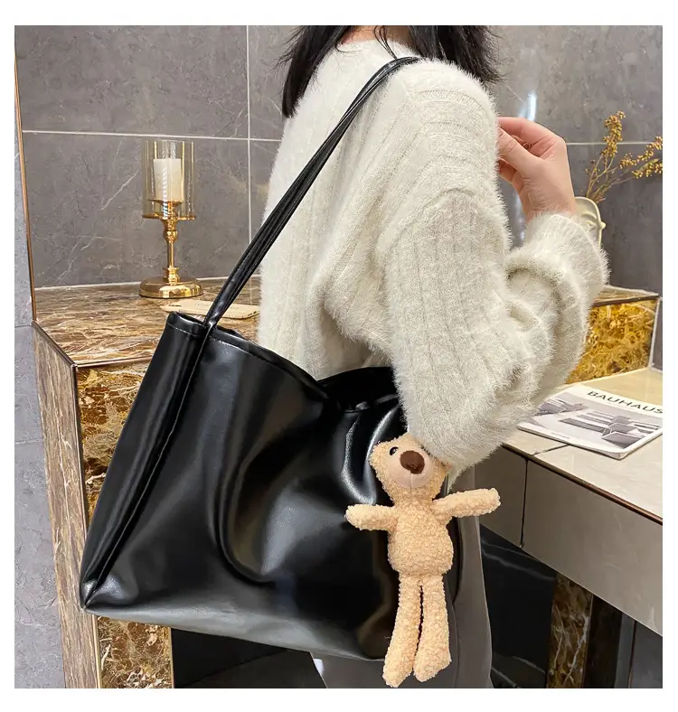 Black Korean Style Shoulder Bag Large Capacity — feature 37