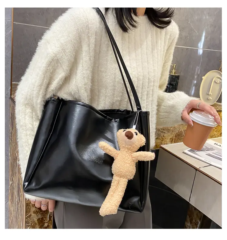 Black Korean Style Shoulder Bag Large Capacity — feature 38