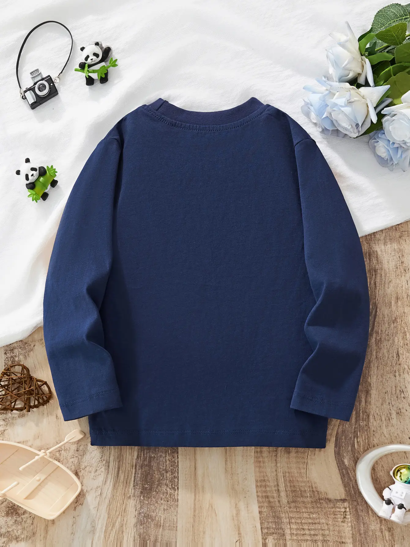 Unicorn Hair Long Sleeve T-Shirt Blue Medium
