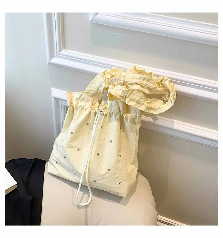 Pink Drawstring Shoulder Bag for Women — feature 22