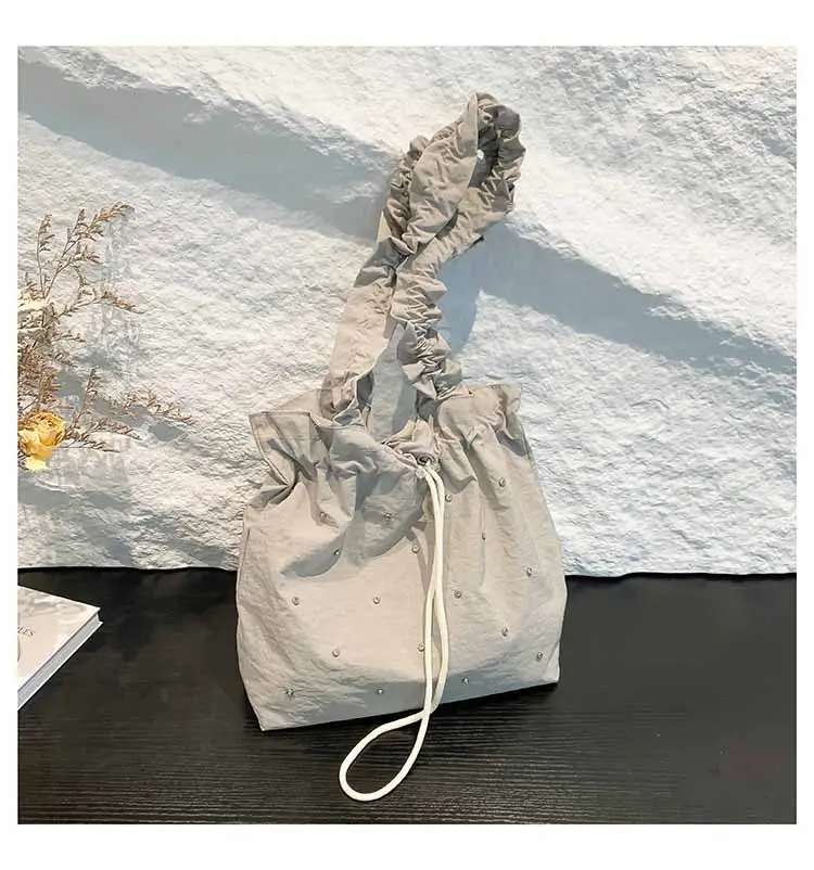 Pink Drawstring Shoulder Bag for Women — feature 26