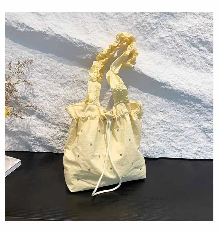 Pink Drawstring Shoulder Bag for Women — feature 28