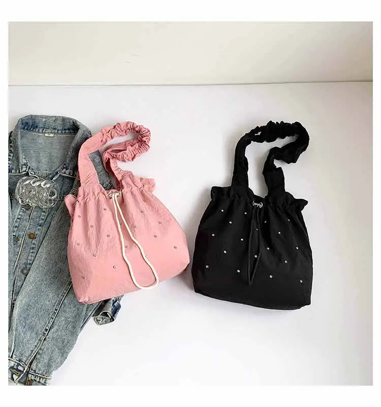 Pink Drawstring Shoulder Bag for Women — feature 31