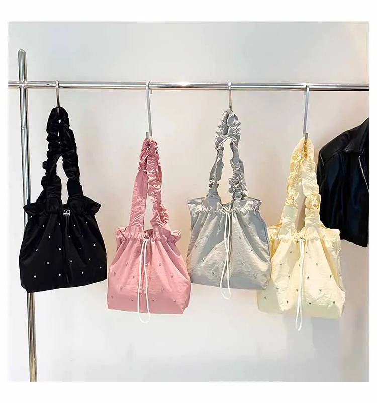 Pink Drawstring Shoulder Bag for Women — feature 32