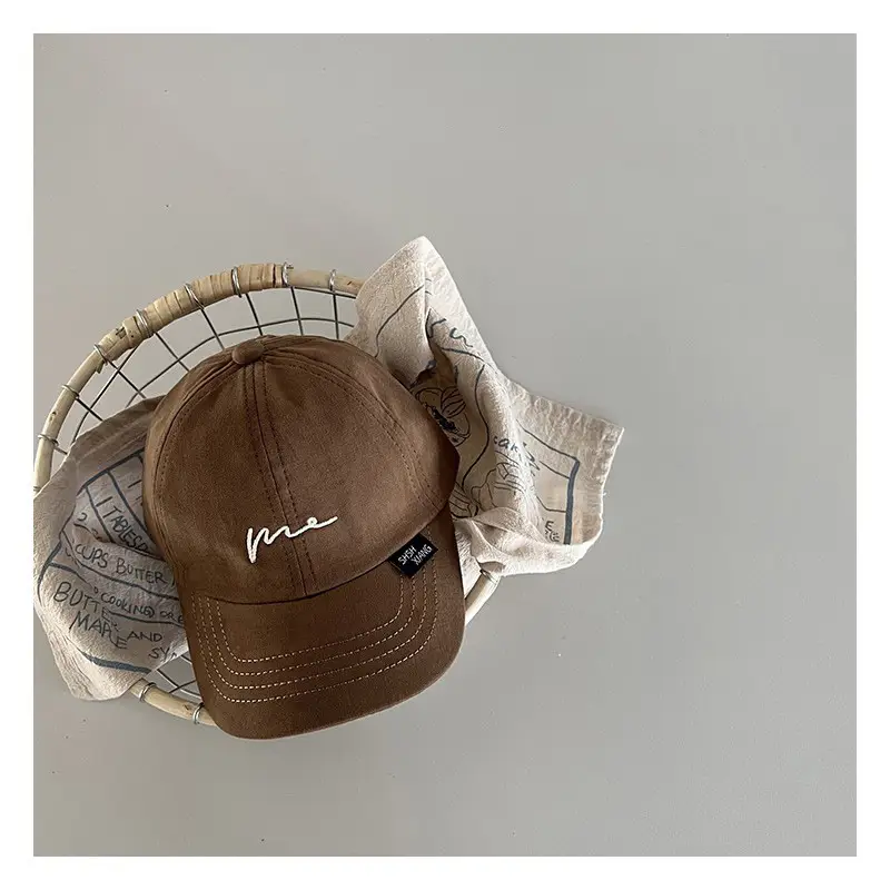 Baby's Korean Style Sunshade Cap with Embroidery - Image 2