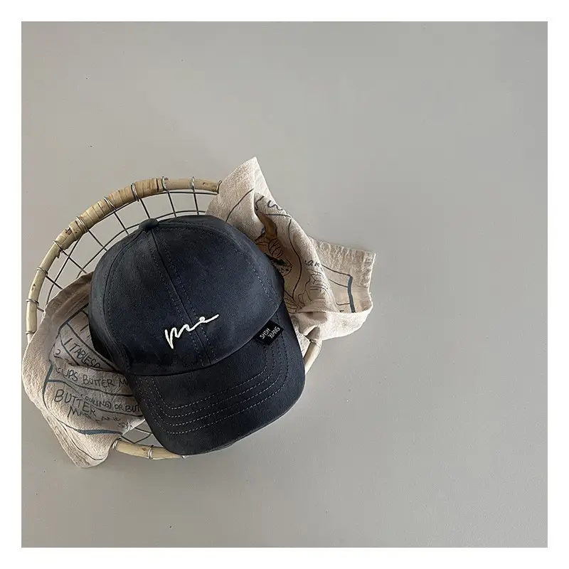 Baby's Korean Style Sunshade Cap with Embroidery - Image 5
