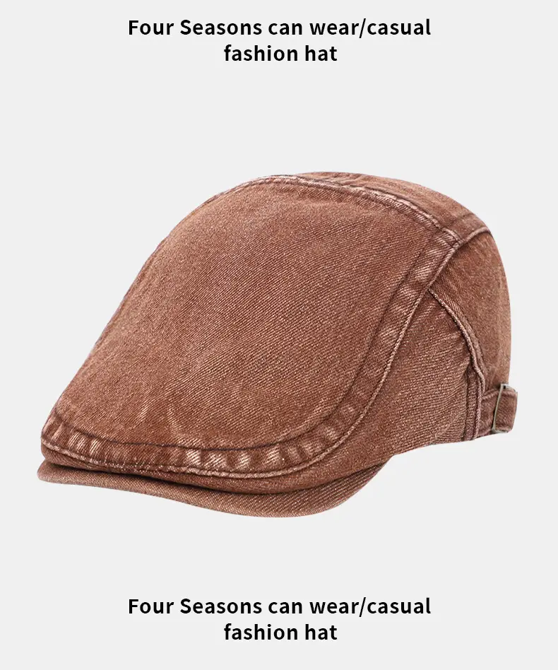 Vintage Denim Forward Cap Gray Short Bristle — feature 10
