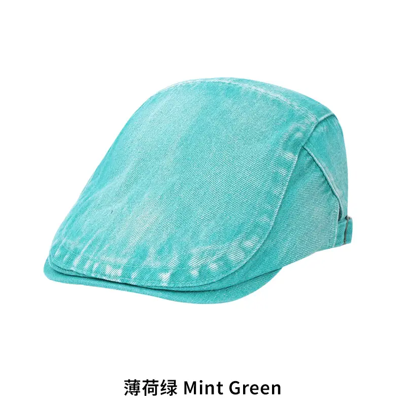 Vintage Denim Forward Cap Gray Short Bristle