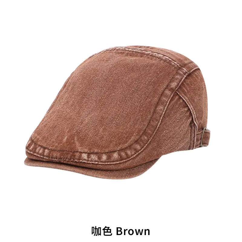 Vintage Denim Forward Cap Gray Short Bristle