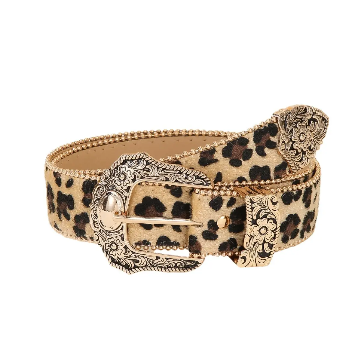 Leopard Print Belt for Women American Style Retro Decorative Belt - Image 6