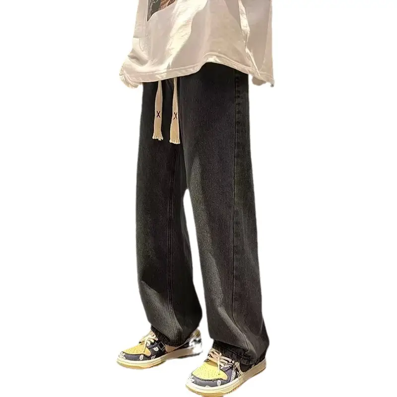 American Retro Jeans Boys Wide Leg Straight Tube Pants - Image 54