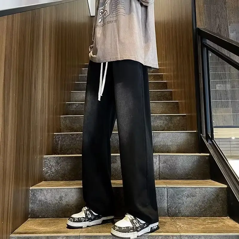 American Retro Jeans Boys Wide Leg Straight Tube Pants - Image 13