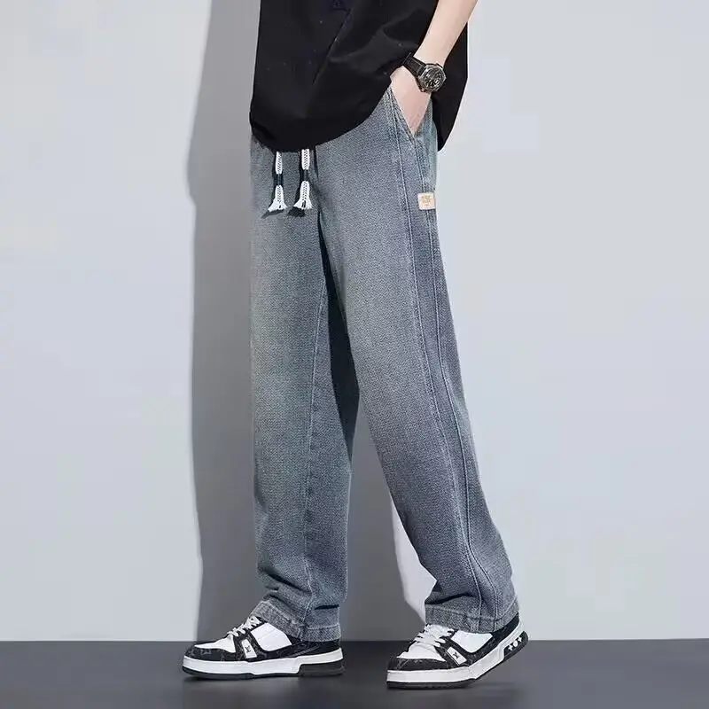 American Retro Jeans Boys Wide Leg Straight Tube Pants - Image 17