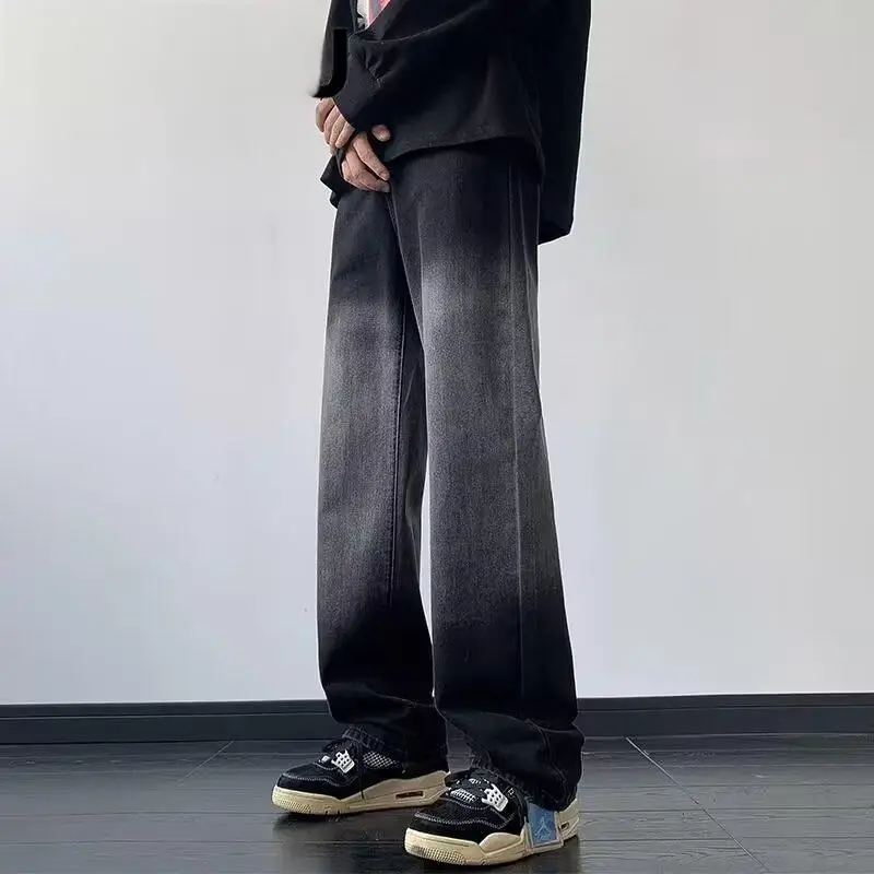 American Retro Jeans Boys Wide Leg Straight Tube Pants - Image 19
