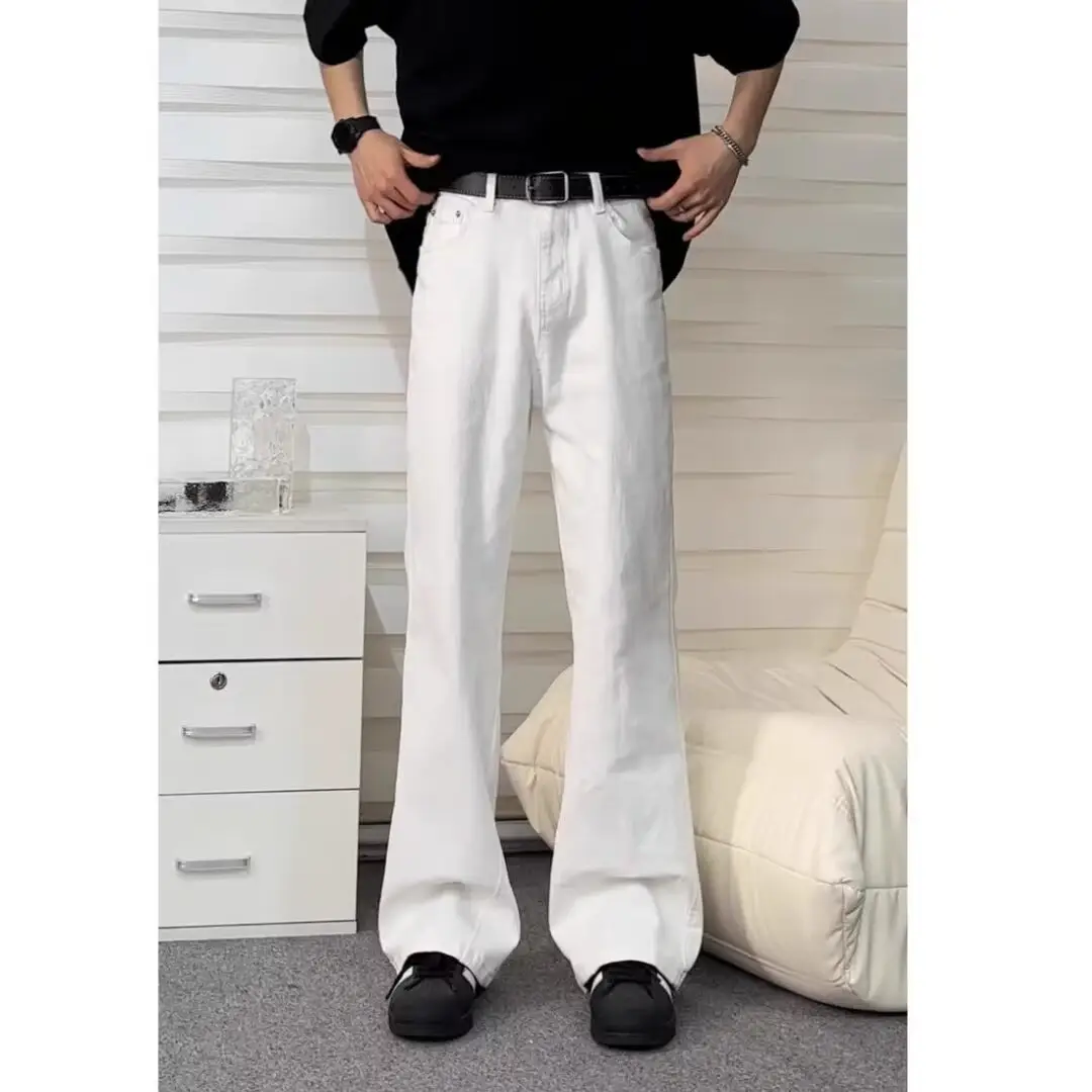 American Retro Jeans Boys Wide Leg Straight Tube Pants - Image 39