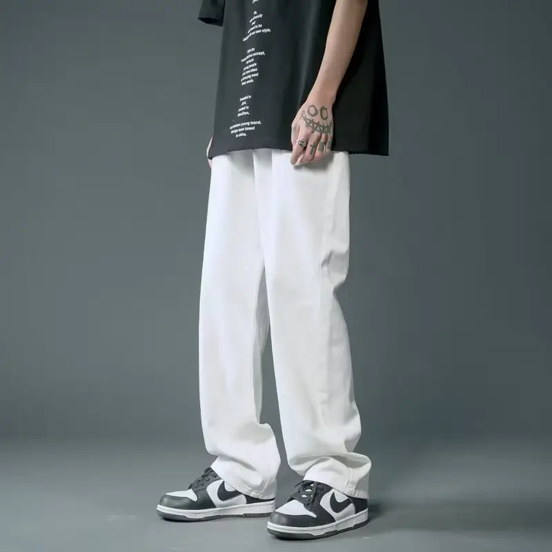 American Retro Jeans Boys Wide Leg Straight Tube Pants - Image 41