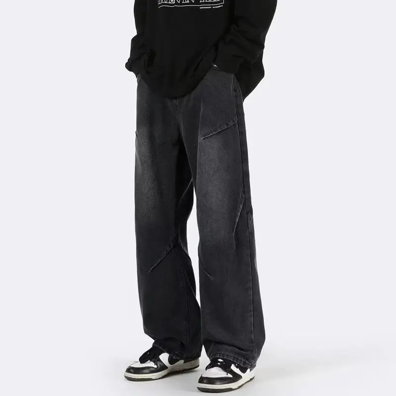 American Retro Jeans Boys Wide Leg Straight Tube Pants - Image 9