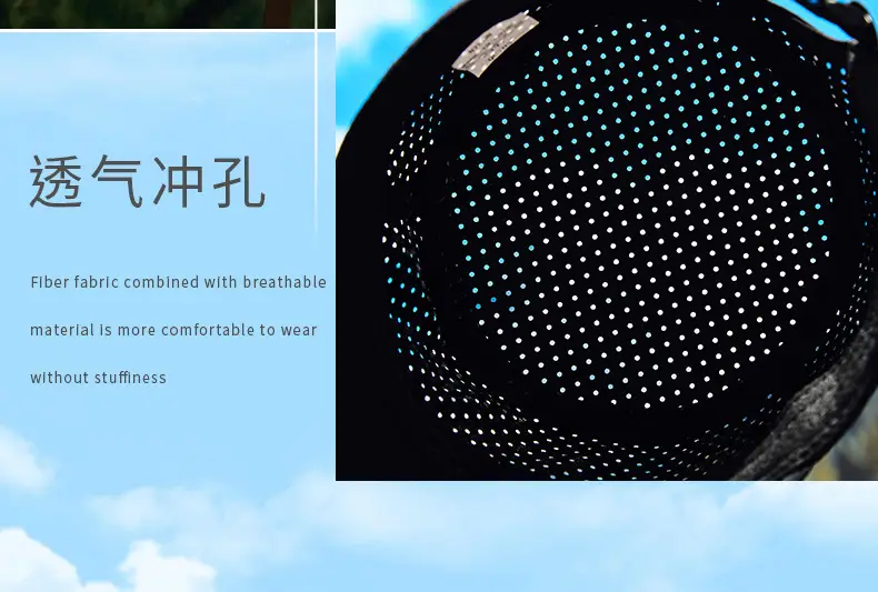 Men's Waterproof Punched Cap Sunshade Sports Cap — feature 11