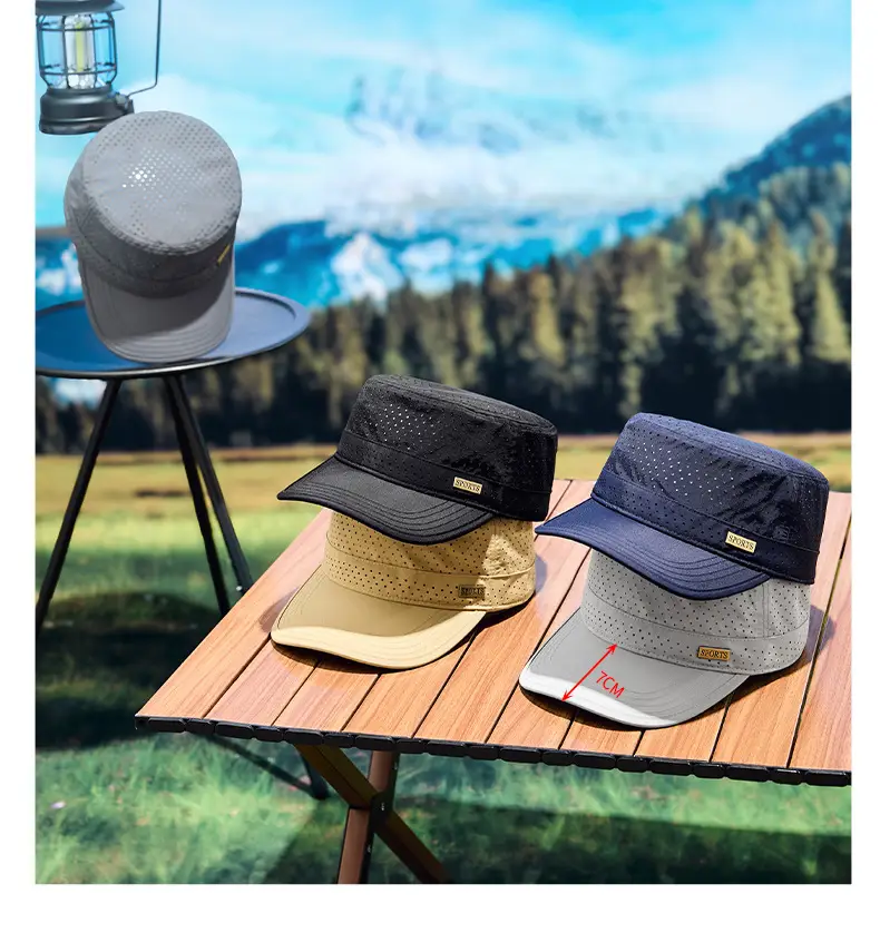 Men's Waterproof Punched Cap Sunshade Sports Cap — feature 13