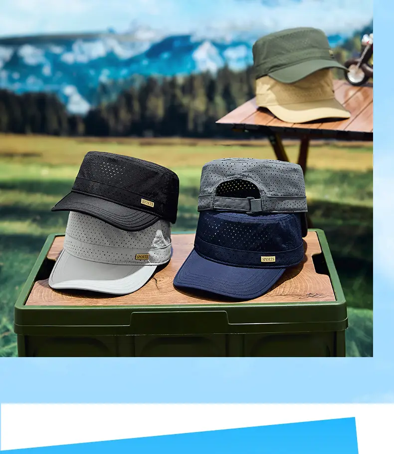 Men's Waterproof Punched Cap Sunshade Sports Cap — feature 17