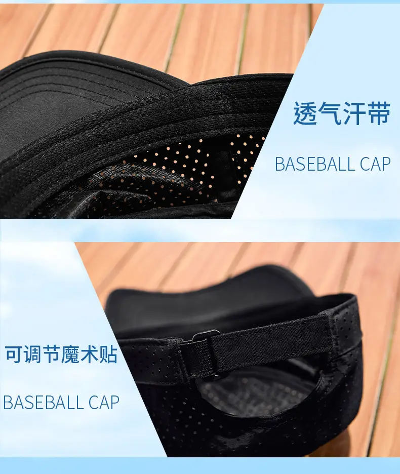 Men's Waterproof Punched Cap Sunshade Sports Cap — feature 27