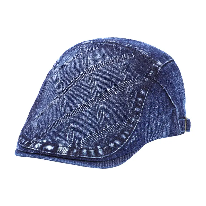 Dark Blue Denim Forward Cap for Men Women 54-58cm - Image 8