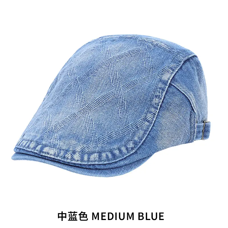 Dark Blue Denim Forward Cap for Men Women 54-58cm - Image 3