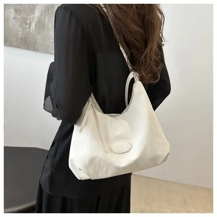 Pink Soft Crossbody Bag for Women with Cute Charm — feature 11