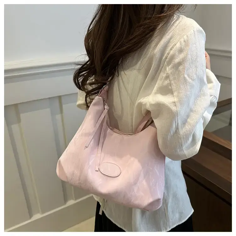 Pink Soft Crossbody Bag for Women with Cute Charm — feature 17