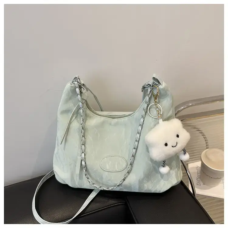 Pink Soft Crossbody Bag for Women with Cute Charm — feature 27
