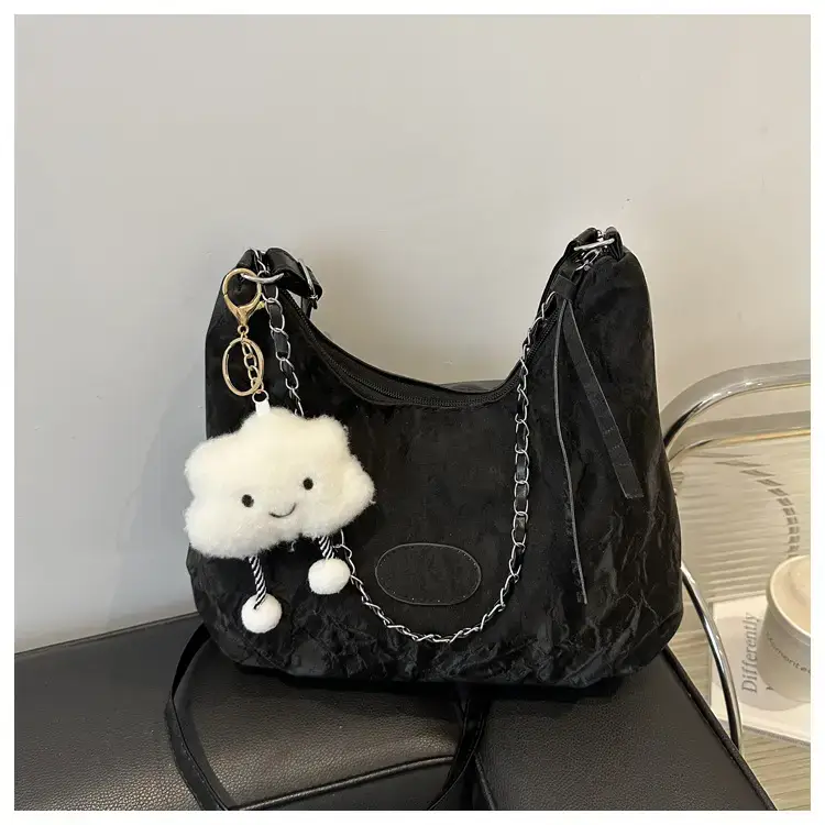 Pink Soft Crossbody Bag for Women with Cute Charm — feature 29