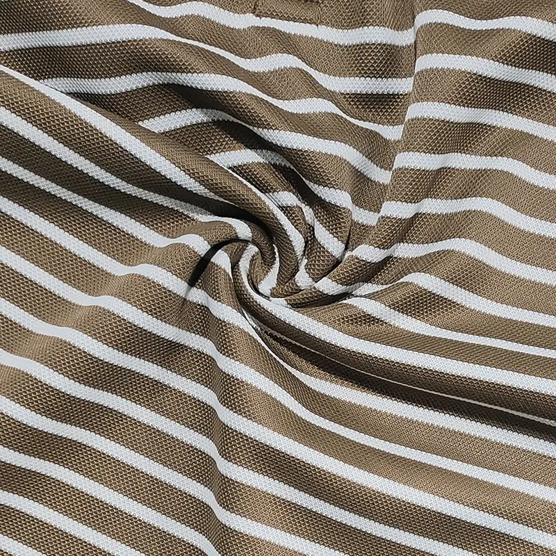 Men's Black White Striped Long Sleeve Henley T-Shirt — feature 34