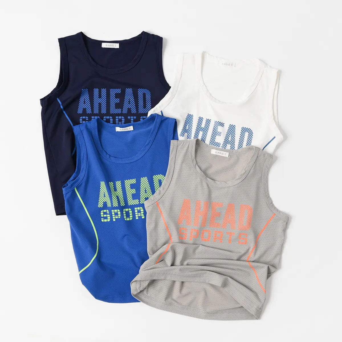 Men's Ahead Sports Sleeveless Tank Top Navy Blue Large - Image 6