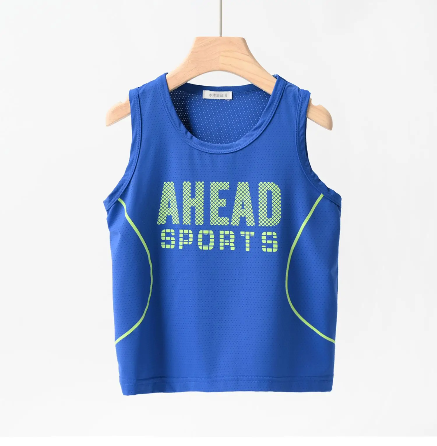 Men's Ahead Sports Sleeveless Tank Top Navy Blue Large — feature 13