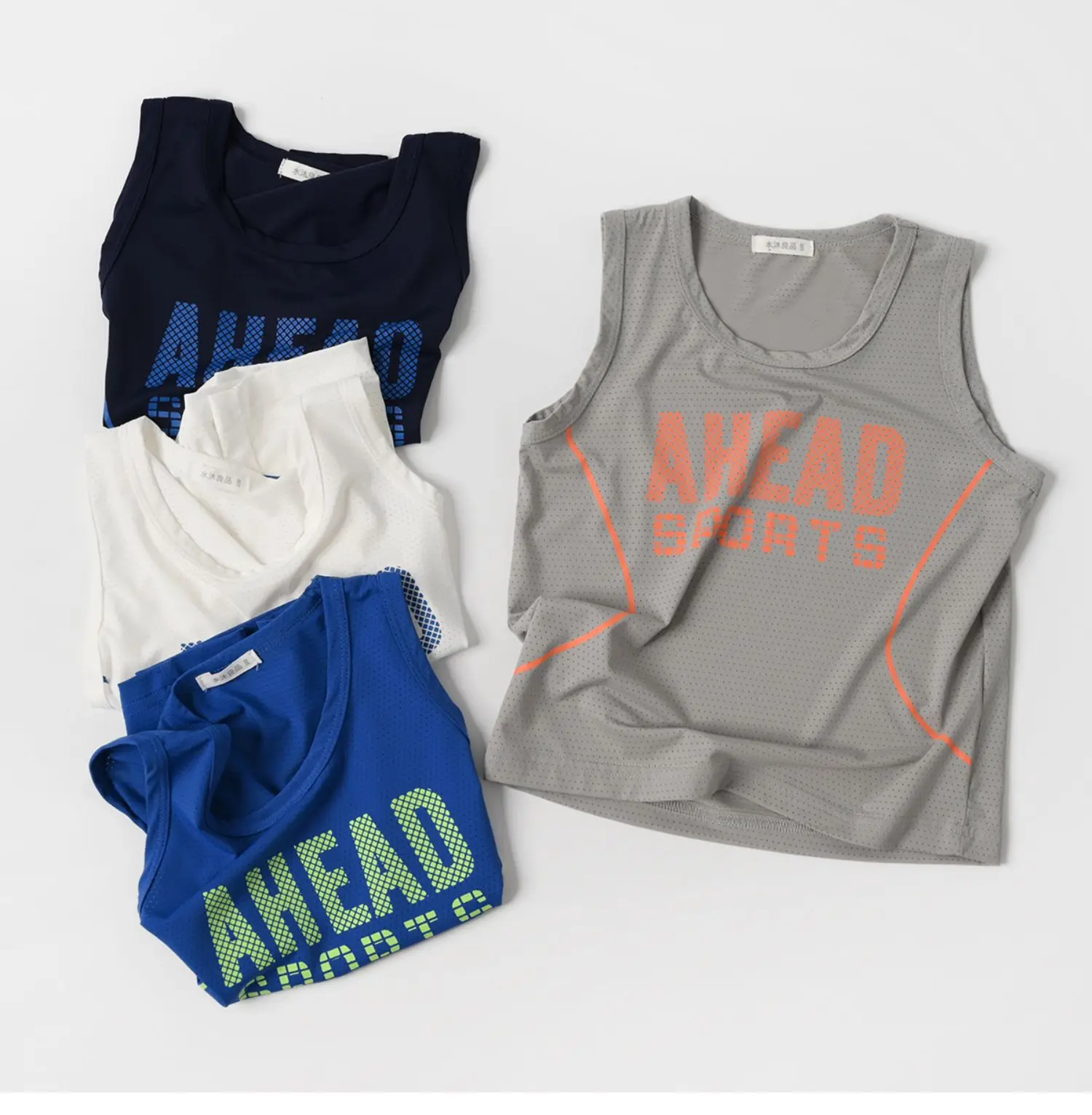 Men's Ahead Sports Sleeveless Tank Top Navy Blue Large — feature 8
