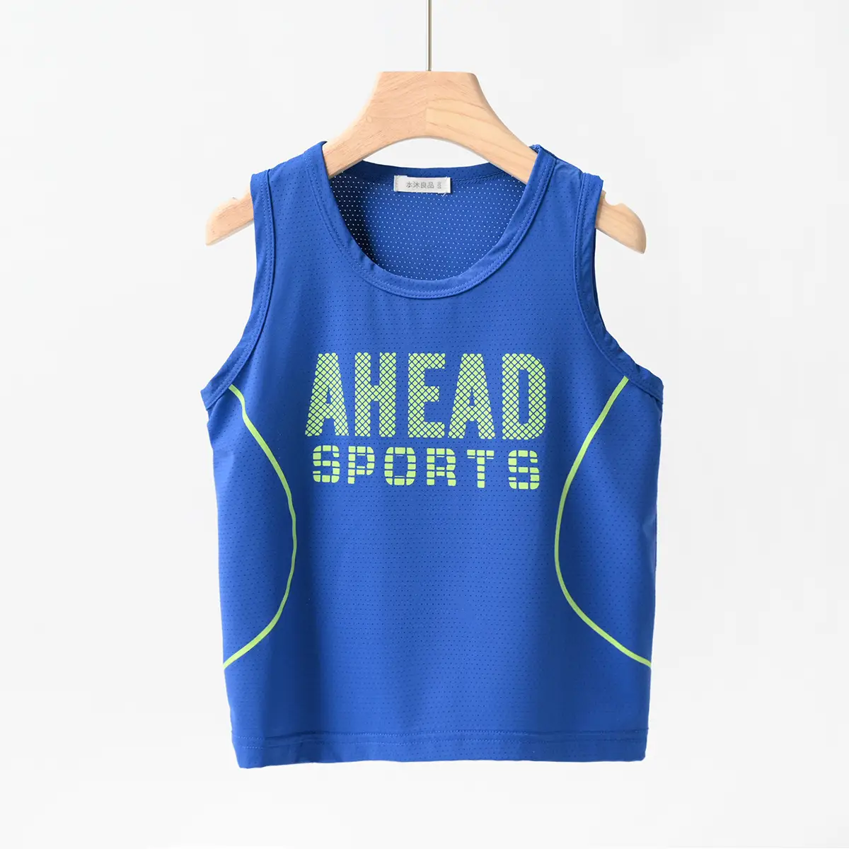 Men's Ahead Sports Sleeveless Tank Top Navy Blue Large - Image 2