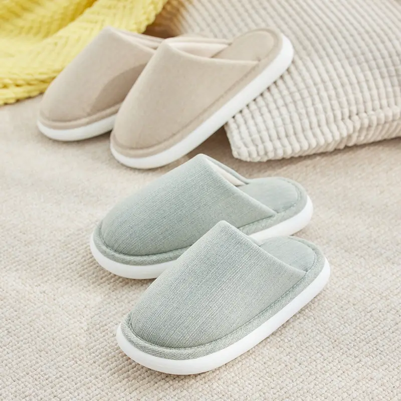 Autumn and Winter Home Cotton Slippers for Women 2026 New Style Indoor Non-Slip Thick-Soled Maternity Shoes Summer Breathable and Sweat-Absorbent - Image 10