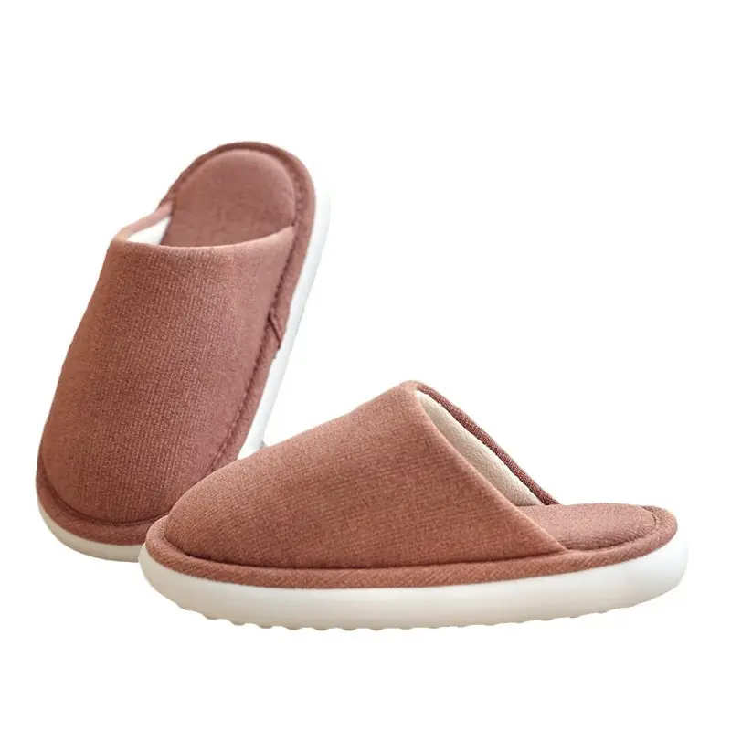 Autumn and Winter Home Cotton Slippers for Women 2026 New Style Indoor Non-Slip Thick-Soled Maternity Shoes Summer Breathable and Sweat-Absorbent - Image 11