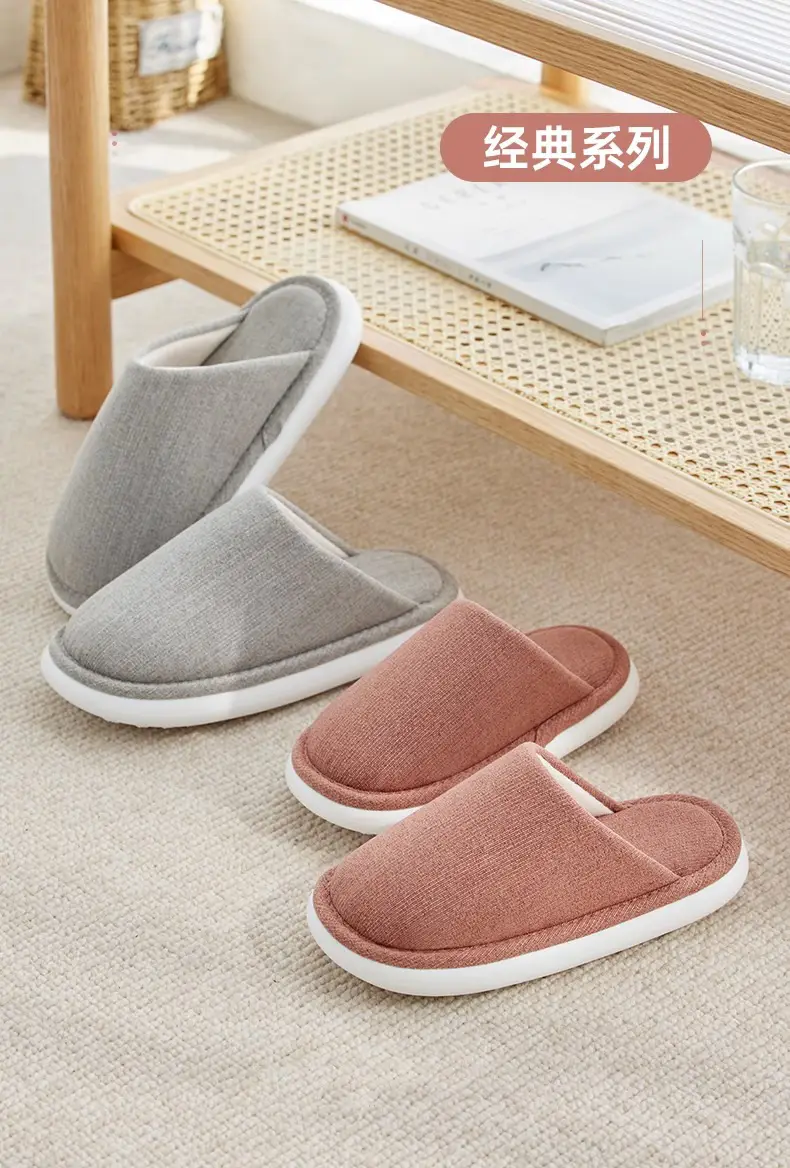 Autumn and Winter Home Cotton Slippers for Women 2026 New Style Indoor Non-Slip Thick-Soled Maternity Shoes Summer Breathable and Sweat-Absorbent — feature 1