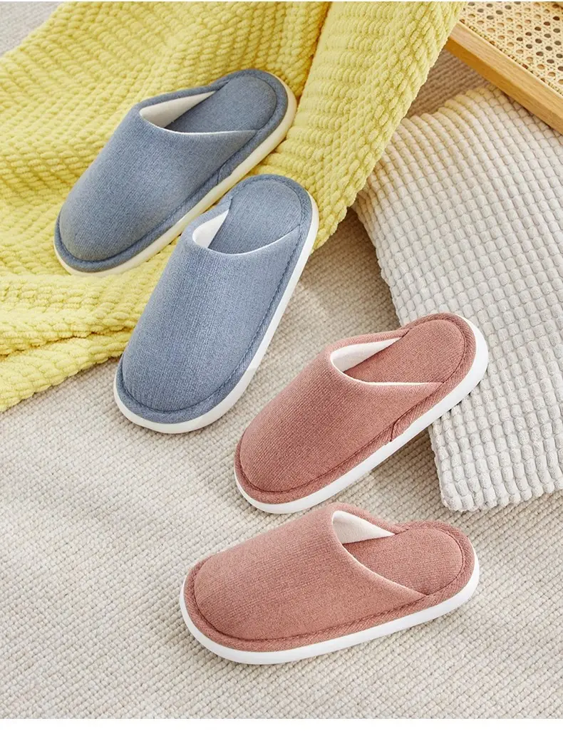 Autumn and Winter Home Cotton Slippers for Women 2026 New Style Indoor Non-Slip Thick-Soled Maternity Shoes Summer Breathable and Sweat-Absorbent — feature 14