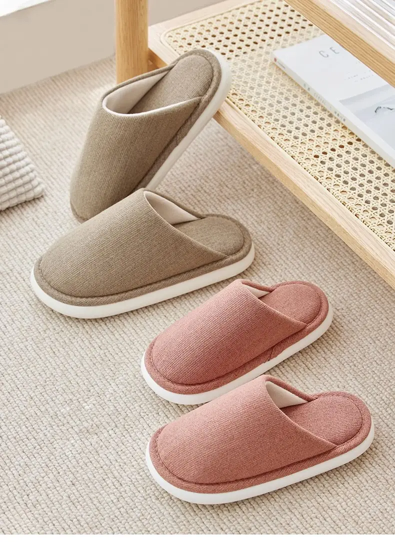 Autumn and Winter Home Cotton Slippers for Women 2026 New Style Indoor Non-Slip Thick-Soled Maternity Shoes Summer Breathable and Sweat-Absorbent — feature 22