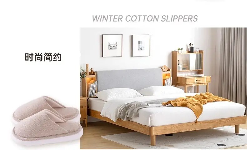 Autumn and Winter Home Cotton Slippers for Women 2026 New Style Indoor Non-Slip Thick-Soled Maternity Shoes Summer Breathable and Sweat-Absorbent — feature 6