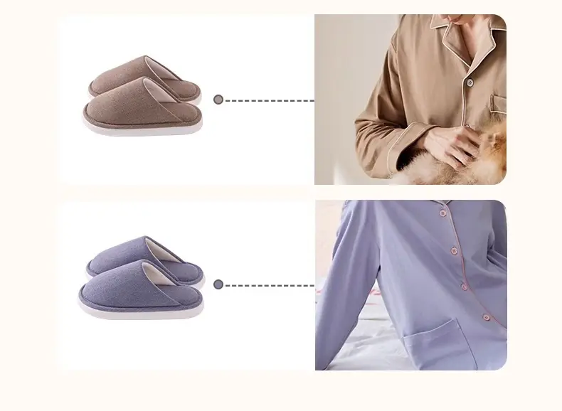 Autumn and Winter Home Cotton Slippers for Women 2026 New Style Indoor Non-Slip Thick-Soled Maternity Shoes Summer Breathable and Sweat-Absorbent — feature 8