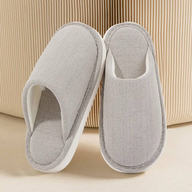 Autumn and Winter Home Cotton Slippers for Women 2026 New Style Indoor Non-Slip Thick-Soled Maternity Shoes Summer Breathable and Sweat-Absorbent - Image 4