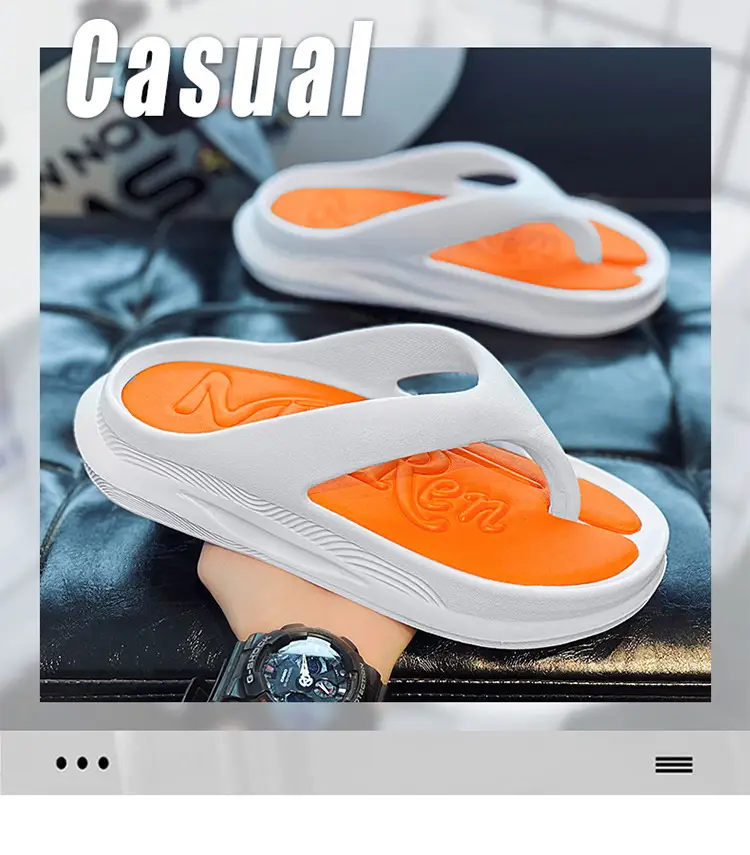 2024 Green Flip Flops for Men Beach Wear — feature 1